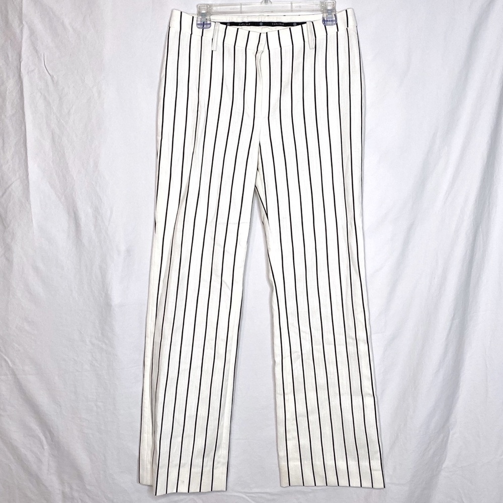 Carlisle Black and White Pinstripe pants